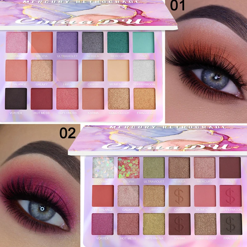 18 Colors Shining Glitter Eyeshadow Palette Shimmer Matte Nude Long Lasting Makeup Powder Pigment Waterproof Eye Shadow Makeup
18 Colors Shining Glitter Eyeshadow Palette Shimmer Matte Nude Long Lasting Makeup Powder Pigment Waterproof Eye Shadow Makeup
