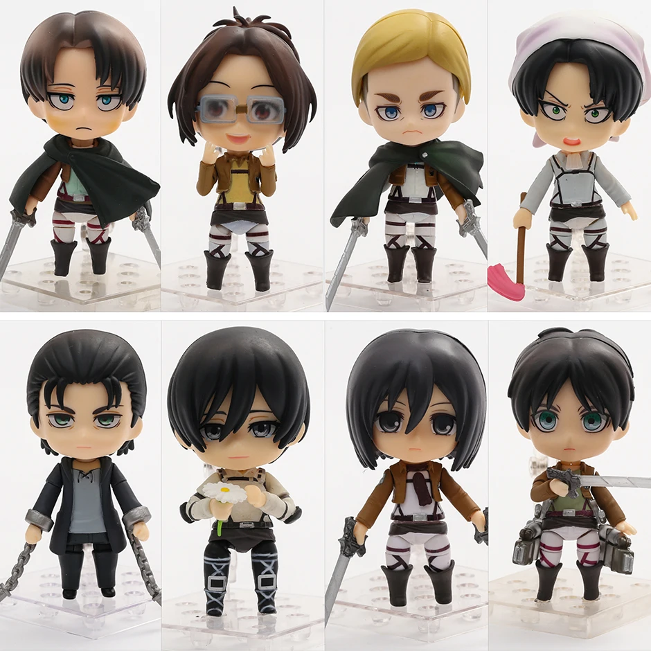 Eren 2000 375 Mikasa 2001 365 Levil 390 417 Erwin 775 Hange 1123 Attack on Titan Cartoon Kawaii Q Version Doll Action Figure Toy
Eren 2000 375 Mikasa 2001 365 Levil 390 417 Erwin 775 Hange 1123 Attack on Titan Cartoon Kawaii Q Version Doll Action Figure Toy