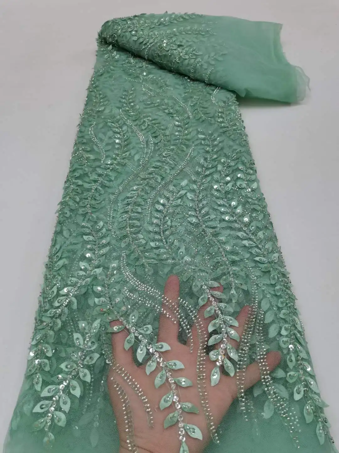 Высококачественная бусина + 3D вышивка, кружево, французский тюль, сетка/африканские бусины, нигерийская ткань, кружево для свадьбы, вечернее платье 
Высококачественная бусина + 3D вышивка, кружево, французский тюль, сетка/африканские бусины, нигерийская ткань, кружево для свадьбы, вечернее платье