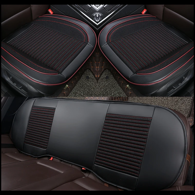 Car Seat Cover Universal PU Leather Flax Auto Front Rear Back Seat Cushion Pad Mat Four Season Fit Most Car Seat Protector
Car Seat Cover Universal PU Leather Flax Auto Front Rear Back Seat Cushion Pad Mat Four Season Fit Most Car Seat Protector