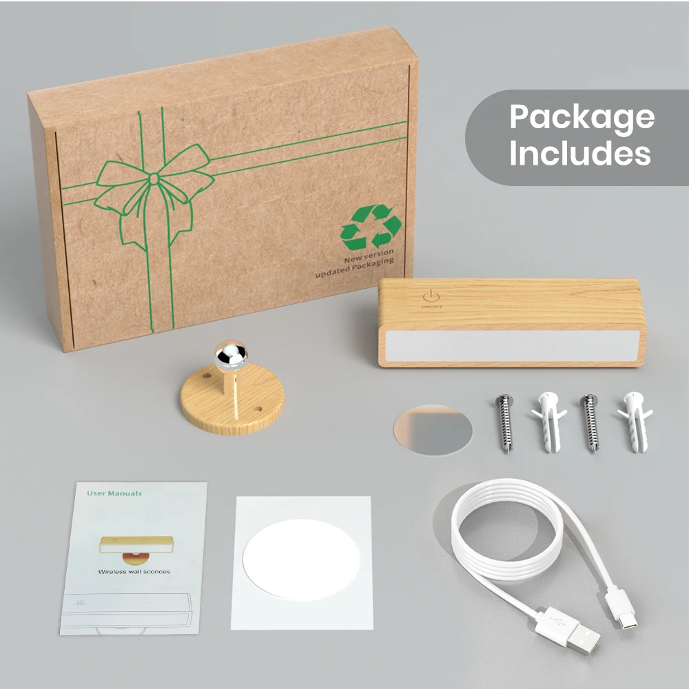 Настенный светильник из массива дерева LED 
Настенный светильник из массива дерева LED