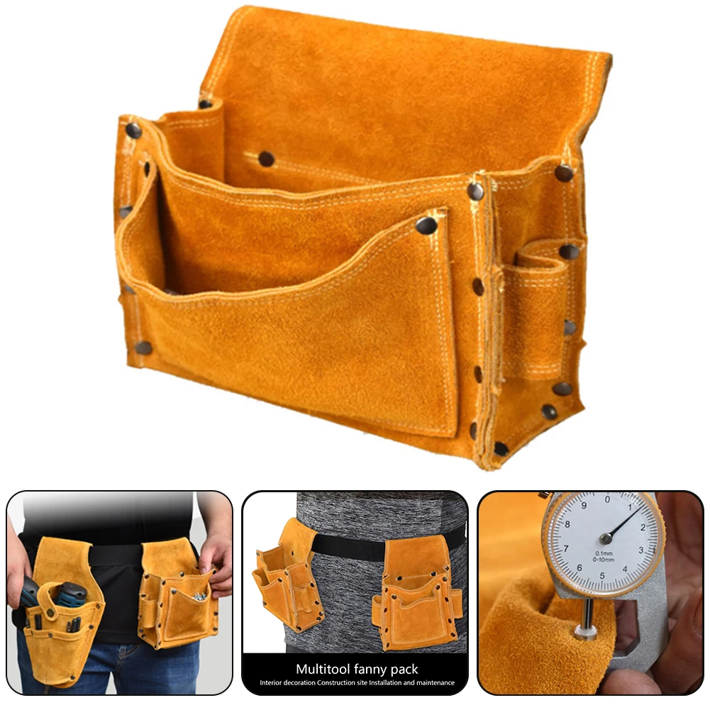 Multifunctional Cowhide Drill Holster Electric Adjustable Waist Tool Bag Tool For Screws Nails Drill Bit Hardware Waterproof Kit
Multifunctional Cowhide Drill Holster Electric Adjustable Waist Tool Bag Tool For Screws Nails Drill Bit Hardware Waterproof Kit