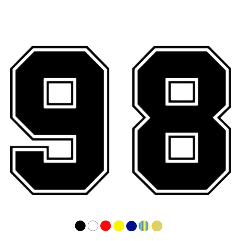 CS-10180# Funny Vinyl Decal Number 98 Car Sticker Waterproof Auto Decors on Truck Bumper Rear Window
CS-10180# Funny Vinyl Decal Number 98 Car Sticker Waterproof Auto Decors on Truck Bumper Rear Window