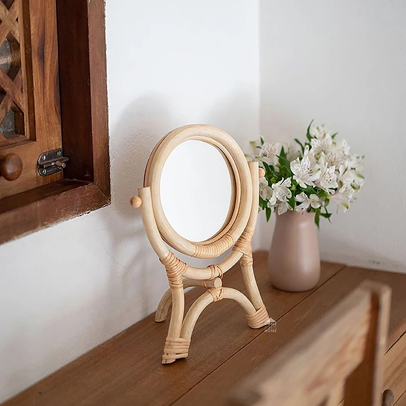 Small Wall Mirror Rattan Aesthetic Coffee Table Round Vintage Hand Mirror Makeup Decoracion Para El Hogar Home Decorating Items
Small Wall Mirror Rattan Aesthetic Coffee Table Round Vintage Hand Mirror Makeup Decoracion Para El Hogar Home Decorating Items