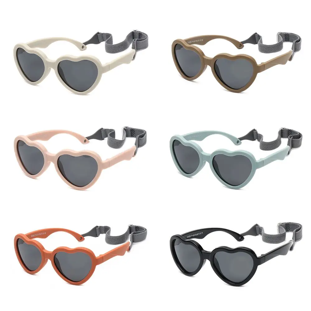 Гибкие Детские поляризационные солнцезащитные очки в форме сердца с ремешком регулируемые для малышей и младенцев возрастом 0-24 месяцев
Гибкие Детские поляризационные солнцезащитные очки в форме сердца с ремешком регулируемые для малышей и младенцев возрастом 0-24 месяцев