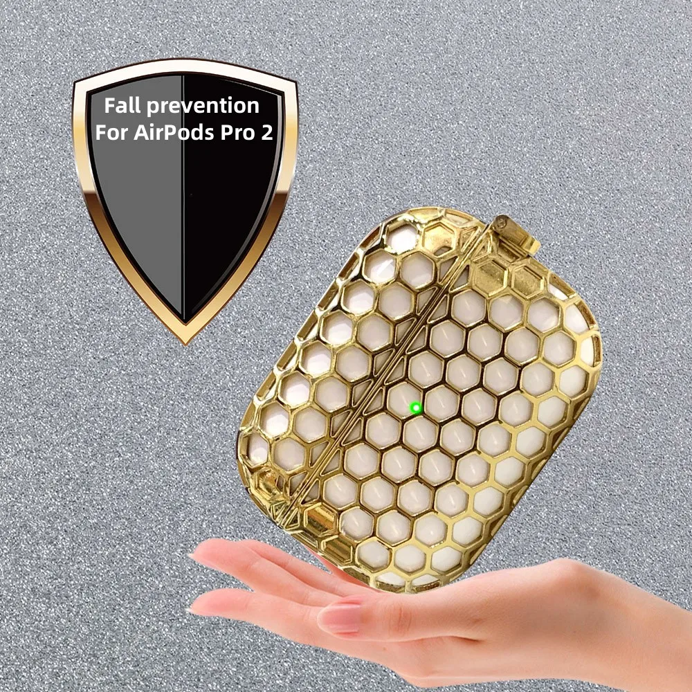 2022 new honeycomb hollow out design hard case for air pods pro 2 cover For AirPods Pro 2 airpods pro Metal electroplating cases
2022 new honeycomb hollow out design hard case for air pods pro 2 cover For AirPods Pro 2 airpods pro Metal electroplating cases