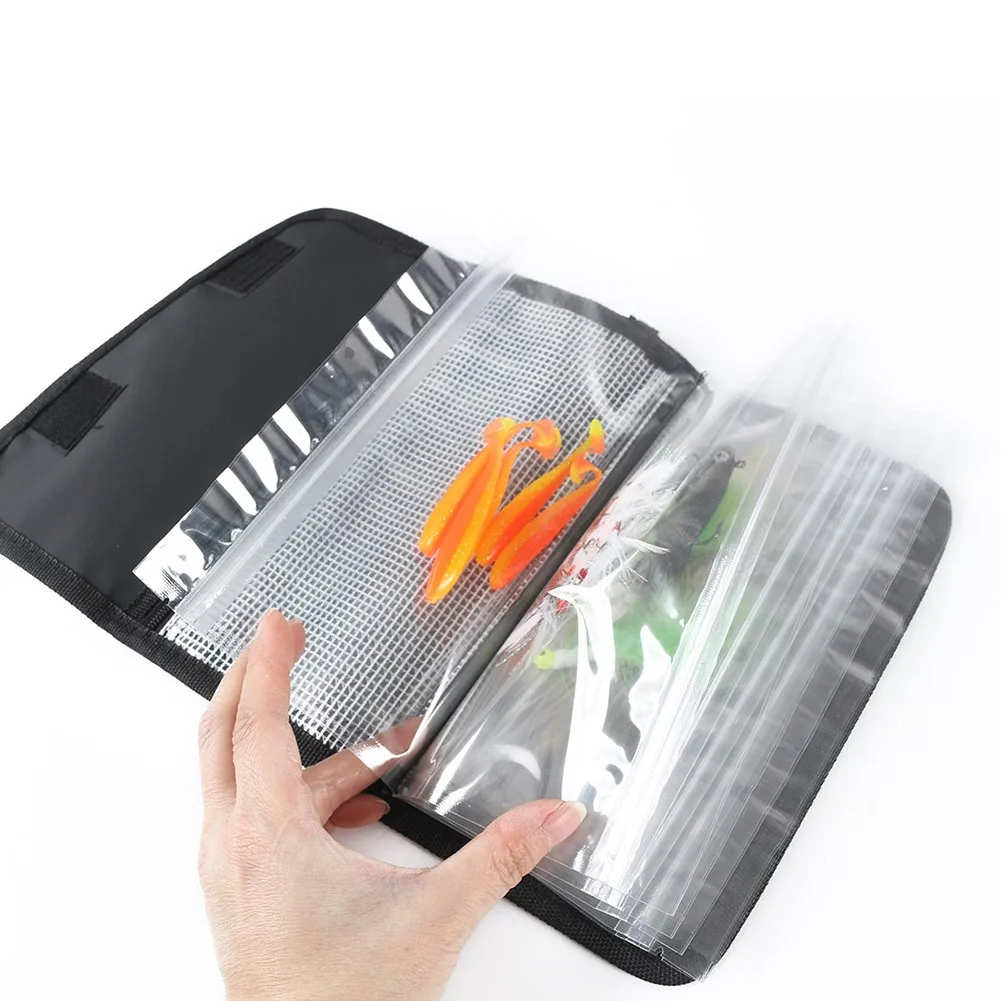 Fishing Black Soft Bait Binder Bag Fishing Lure Storage Wallet Soft Plastics Tackle Box For Worms And Jigs Fishing Bait Bag
Fishing Black Soft Bait Binder Bag Fishing Lure Storage Wallet Soft Plastics Tackle Box For Worms And Jigs Fishing Bait Bag