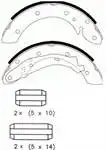 Rear brake pad for FSB567 (PABUCLU) PARTNER BERLINGO (97 08) MEGANE SCENIC 98