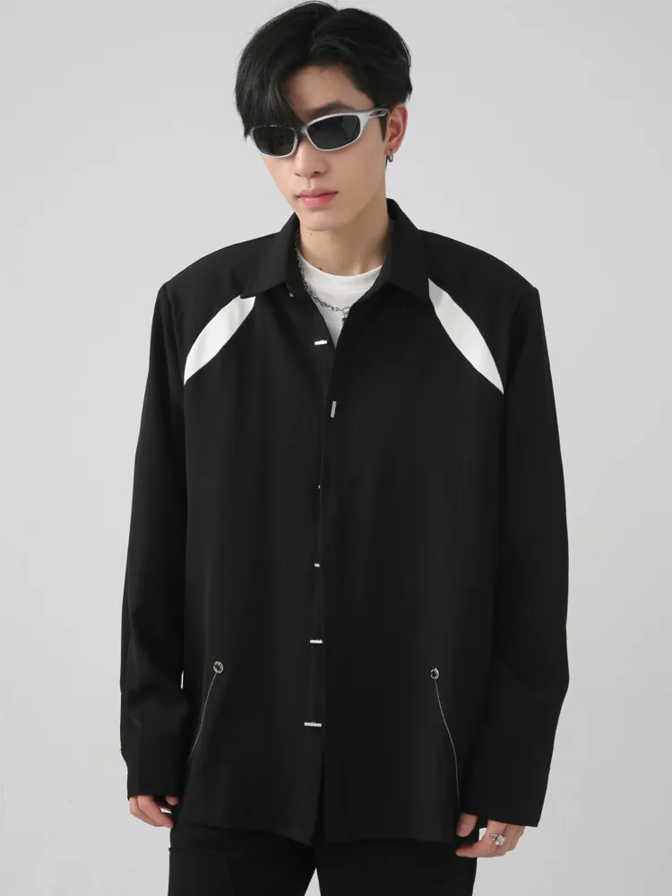 SYUHGFA 2022 Autumn Turn Down Collar Long Sleeve Shirt For Men Korea Streetwear Loose Casual Shoulder Pads Shirts Men Clothing
SYUHGFA 2022 Autumn Turn Down Collar Long Sleeve Shirt For Men Korea Streetwear Loose Casual Shoulder Pads Shirts Men Clothing
