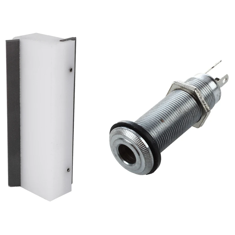 1X 1/4 Inch Chrome Cylinder Flush Mount Jack & 1 Pcs Guitar Fret Beveling File,45 Degrees 90 Degrees End Bevel-Flush
1X 1/4 Inch Chrome Cylinder Flush Mount Jack & 1 Pcs Guitar Fret Beveling File,45 Degrees 90 Degrees End Bevel-Flush