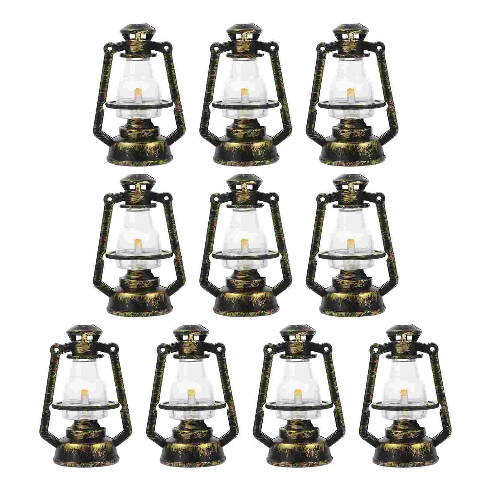 10 Pcs Mini Kerosene Lamp Shaped Decor Small Light Adorn Vintage Home Lantern Decoration Plastic Model
10 Pcs Mini Kerosene Lamp Shaped Decor Small Light Adorn Vintage Home Lantern Decoration Plastic Model