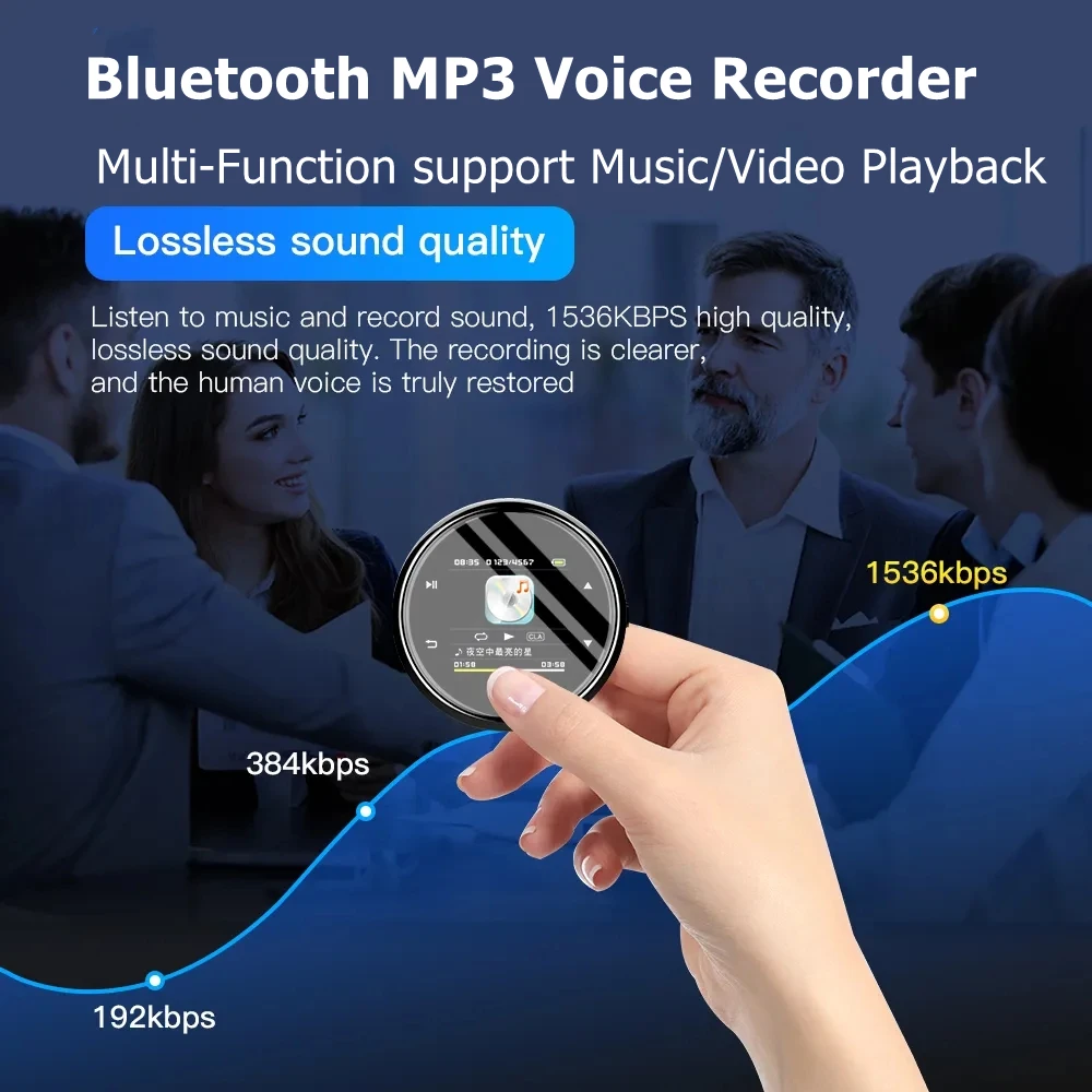 Mini Voice Recorder Multi-Function with Bluetooth Music Video Play HD Screen Recording Pen Lanyard Design Mp3 Player Dictaphone
Mini Voice Recorder Multi-Function with Bluetooth Music Video Play HD Screen Recording Pen Lanyard Design Mp3 Player Dictaphone
