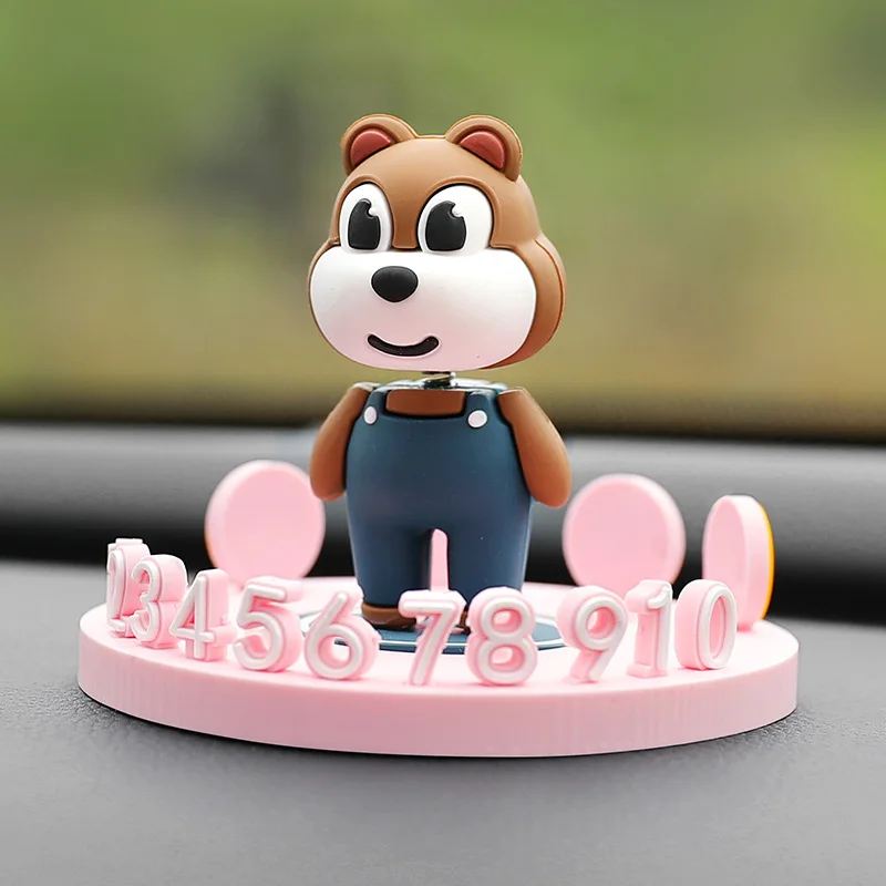 Car Interior Round Temporary Parking Card Car Cartoon Shaking Head Decoration Combination Parking Card
Car Interior Round Temporary Parking Card Car Cartoon Shaking Head Decoration Combination Parking Card