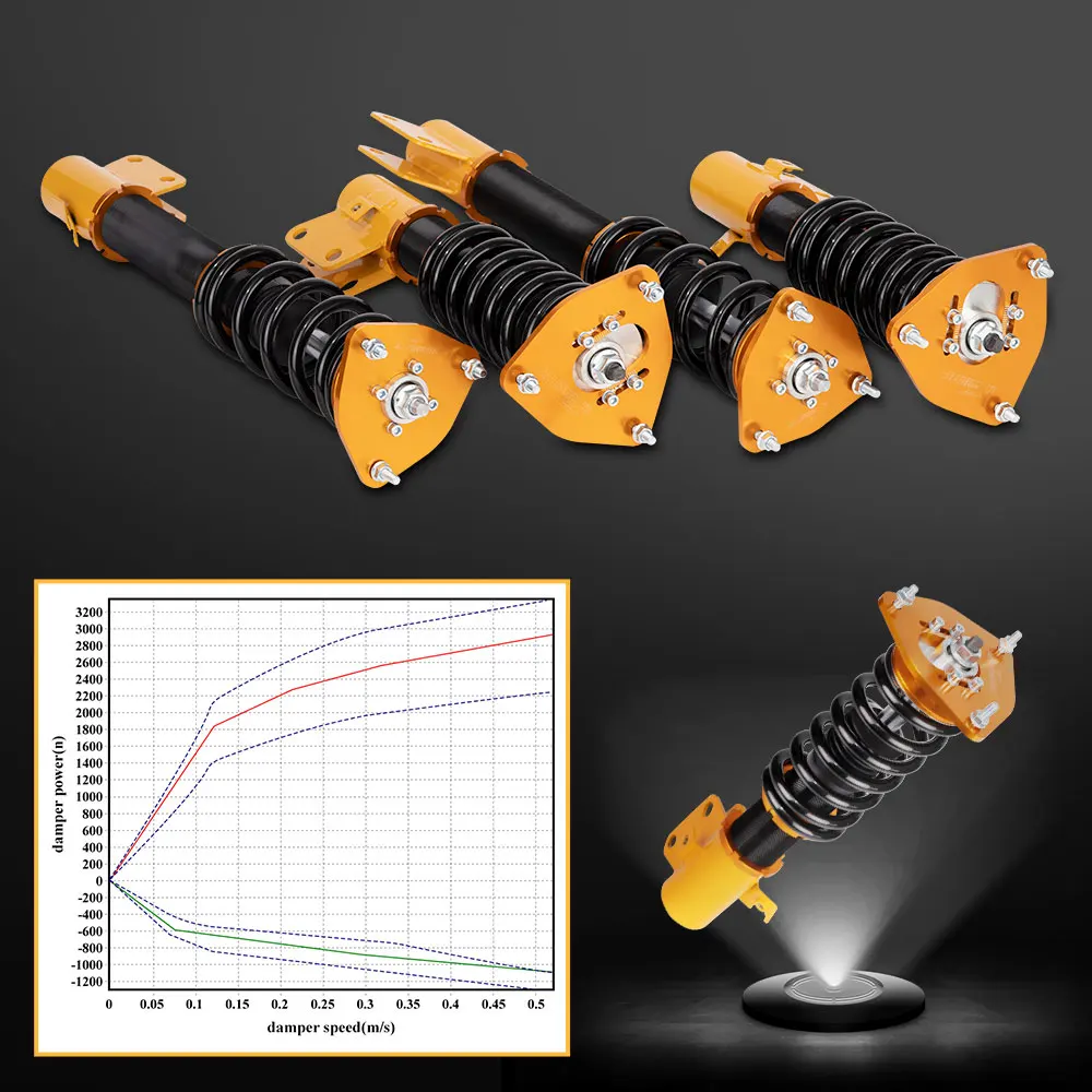 Coilovers Suspension Adj Height Shocks Absorbers Kit For Impreza WRX GDA 2002-07 for Subaru GDB for GDA Saab 9-2X 2004 2005
Coilovers Suspension Adj Height Shocks Absorbers Kit For Impreza WRX GDA 2002-07 for Subaru GDB for GDA Saab 9-2X 2004 2005