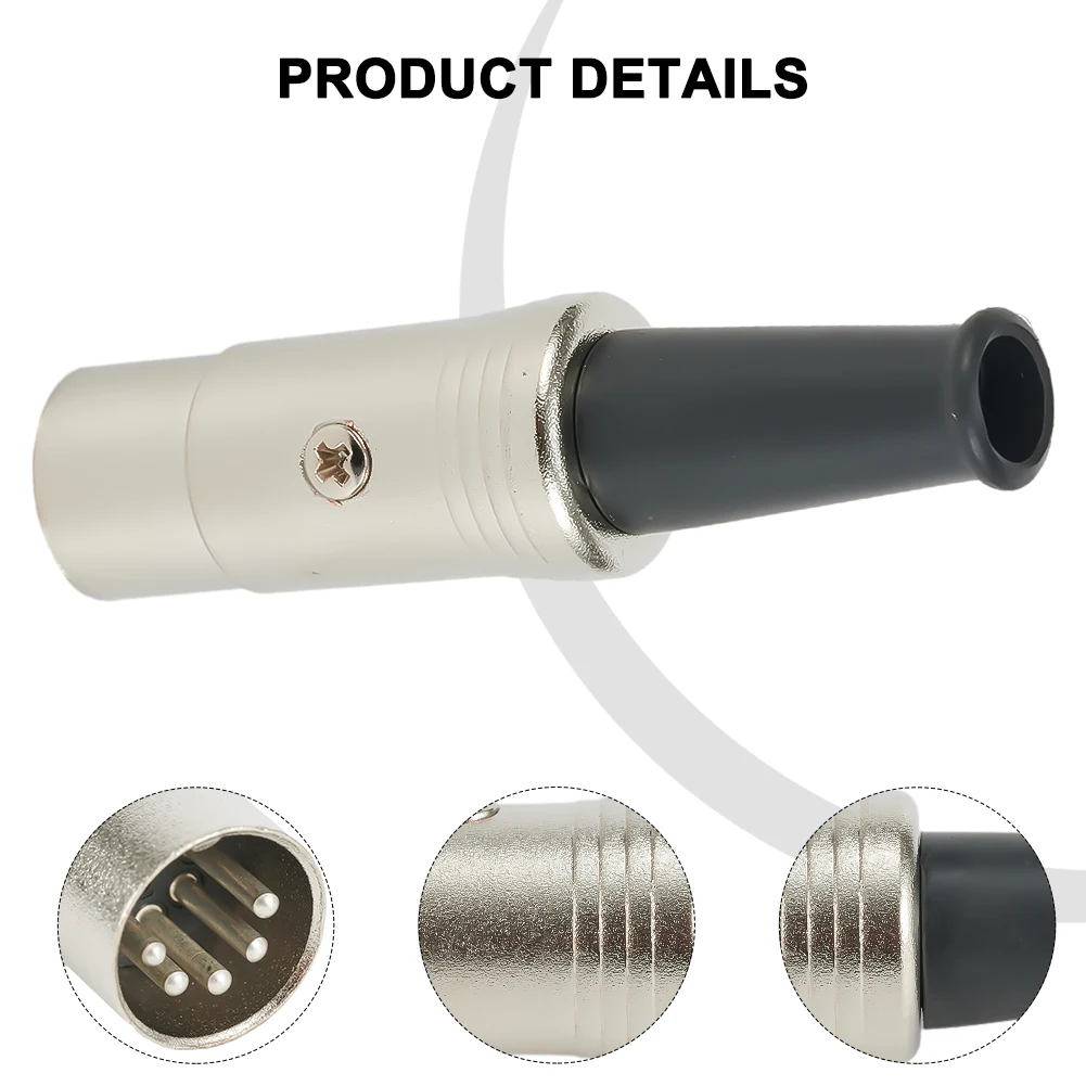 With Flexible Strain Relief Durable High Quality Audio Adapter Inline Connector Plug 1 Pcs 5 Pin DIN Plug Male
With Flexible Strain Relief Durable High Quality Audio Adapter Inline Connector Plug 1 Pcs 5 Pin DIN Plug Male