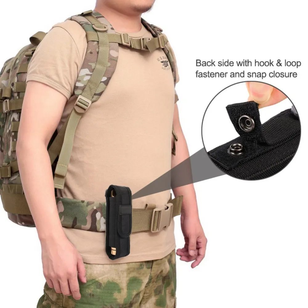 Flashlight Bag Elasticity MOLLE System Outdoor Tactical Camping Hunting Portable Eelectric Torch Safe Accessories
Flashlight Bag Elasticity MOLLE System Outdoor Tactical Camping Hunting Portable Eelectric Torch Safe Accessories