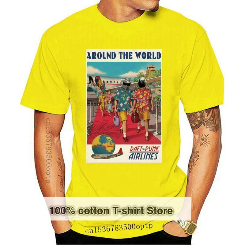 New Men tshirt Short sleeve Around the world Daft Punk T Shirt tee tops Women t-shirt
New Men tshirt Short sleeve Around the world Daft Punk T Shirt tee tops Women t-shirt