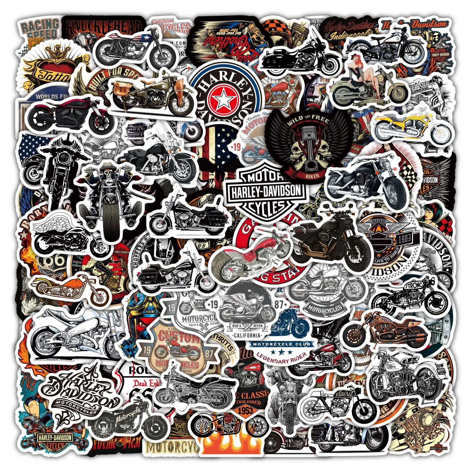 100pcs Non-repeating Motorcycle Classic Car Graffiti Car Skateboard Trendy Play Waterproof Sticker
100pcs Non-repeating Motorcycle Classic Car Graffiti Car Skateboard Trendy Play Waterproof Sticker