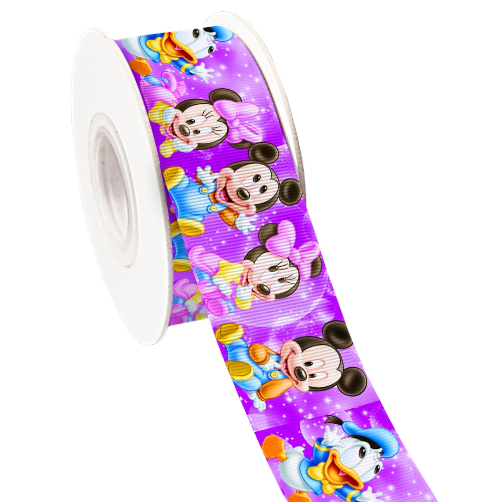 25MM 38MM Mini Baby Disney Mickey Minnie Grosgrain Ribbon Satin Ribbon for Cheer Bows DIY Girl Headwear Hair Bows 10yards 
25MM 38MM Mini Baby Disney Mickey Minnie Grosgrain Ribbon Satin Ribbon for Cheer Bows DIY Girl Headwear Hair Bows 10yards