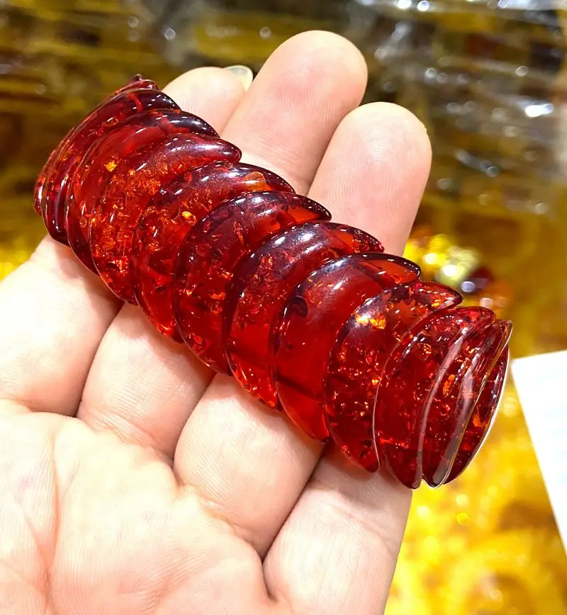 Сертификат 9*12*30 мм натуральный красный мексиканский Небесно-Голубой янтарный браслет из пчелиного воска
Сертификат 9*12*30 мм натуральный красный мексиканский Небесно-Голубой янтарный браслет из пчелиного воска