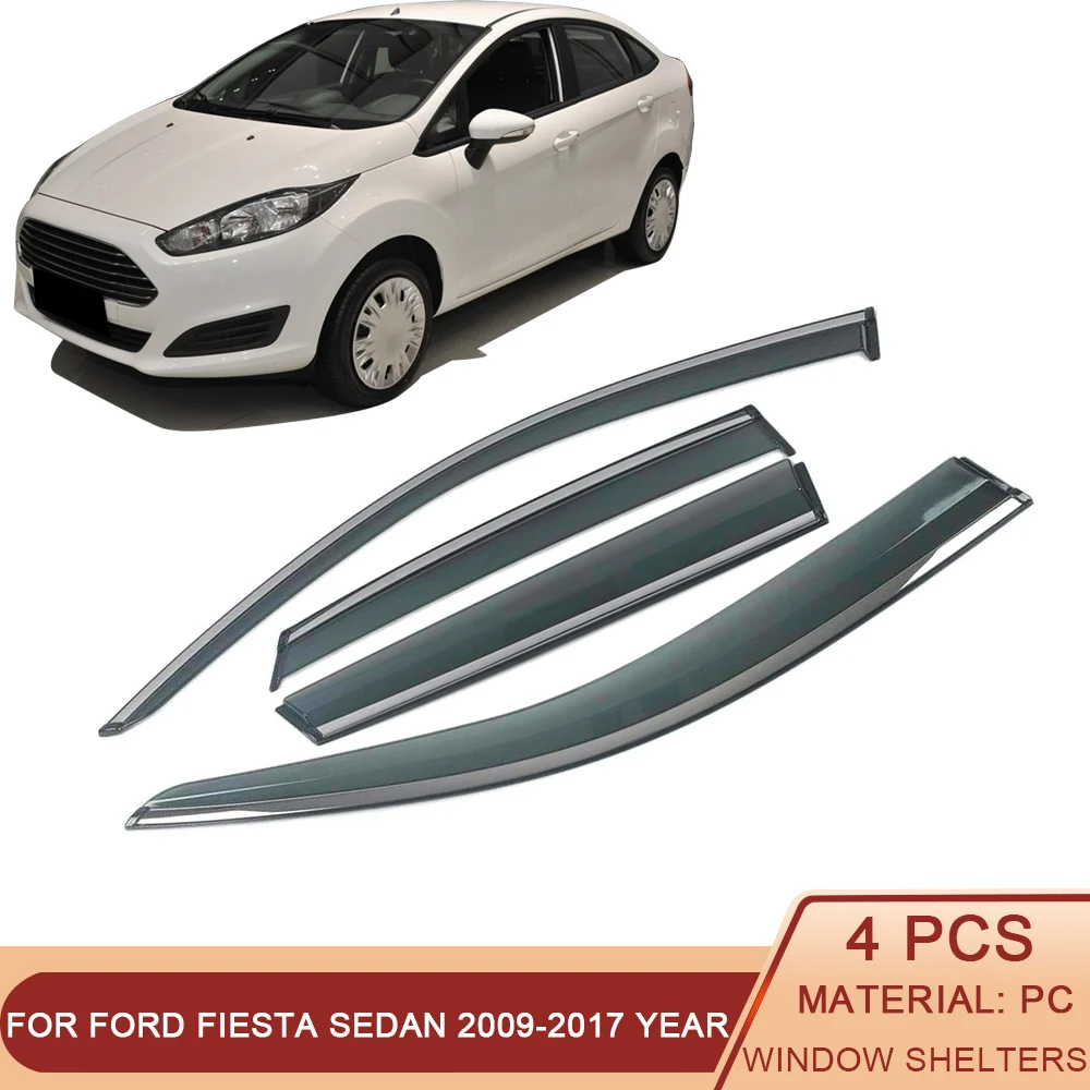 For FORD Fiesta Sedan 2009-2017 Car Window Sun Rain Shade Visors Shield Shelter Protector Cover Trim Frame Sticker Accessories
For FORD Fiesta Sedan 2009-2017 Car Window Sun Rain Shade Visors Shield Shelter Protector Cover Trim Frame Sticker Accessories
