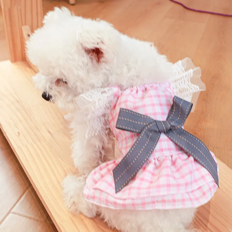 Teddy Bichon Princess Skirt Pink Plaid Bow Skirt Ropa Perro Chihuahua Skirt Puppy Princess Dress Yorkshire Pet Clothes
Teddy Bichon Princess Skirt Pink Plaid Bow Skirt Ropa Perro Chihuahua Skirt Puppy Princess Dress Yorkshire Pet Clothes