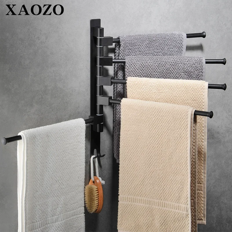 Brand New Black No Punch Bathroom Towel Rack Shelf Aluminum 2/3/4/5 Swing Arm Wall Mounted Shelf 180 Degree Rotation
Brand New Black No Punch Bathroom Towel Rack Shelf Aluminum 2/3/4/5 Swing Arm Wall Mounted Shelf 180 Degree Rotation