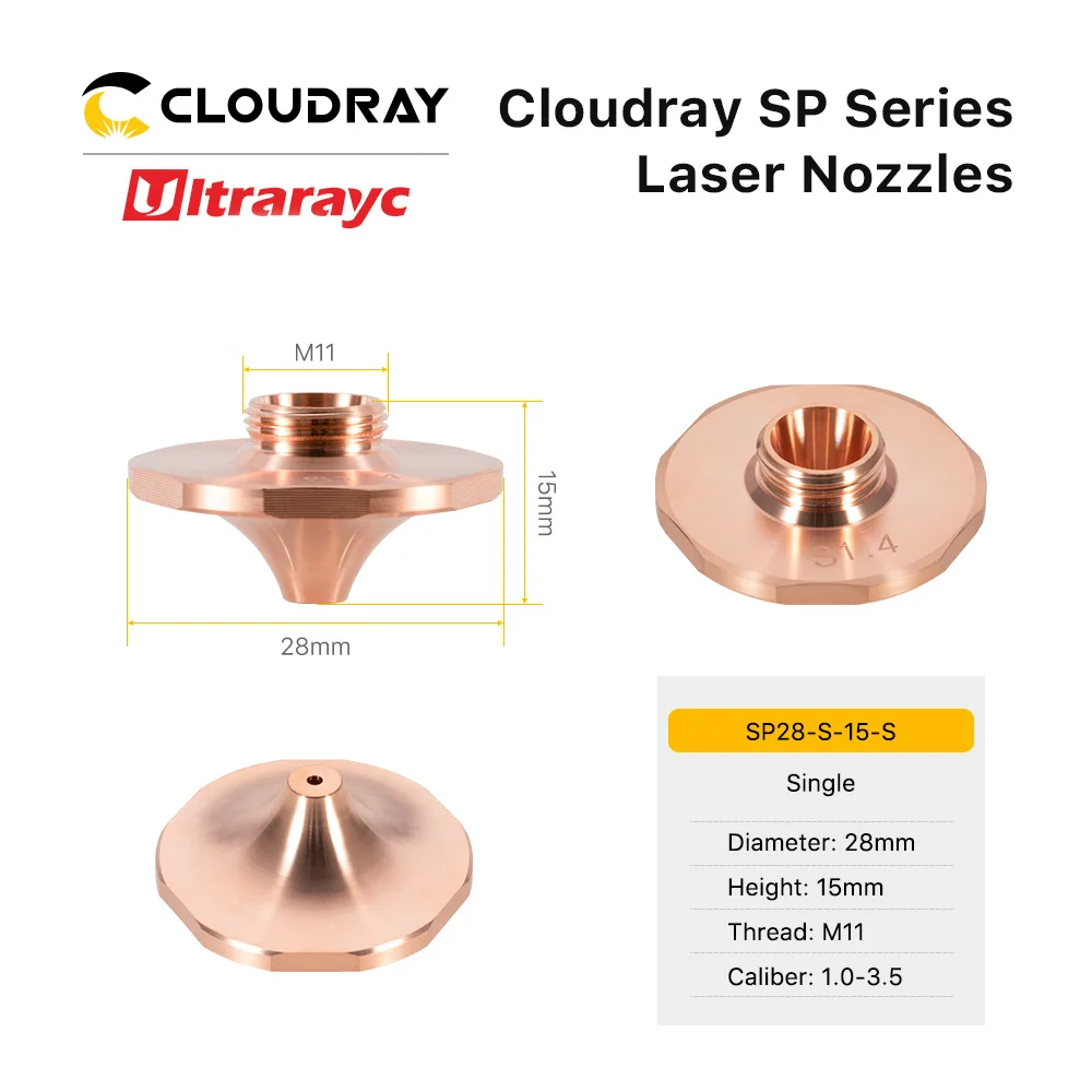 Лазерная насадка ultrtonc диаметром 28 мм, H15 M11, форма цветка SP-S, калибр от 1,0 до 3,5 мм, стандартная для режущей головки Raytools
Лазерная насадка ultrtonc диаметром 28 мм, H15 M11, форма цветка SP-S, калибр от 1,0 до 3,5 мм, стандартная для режущей головки Raytools