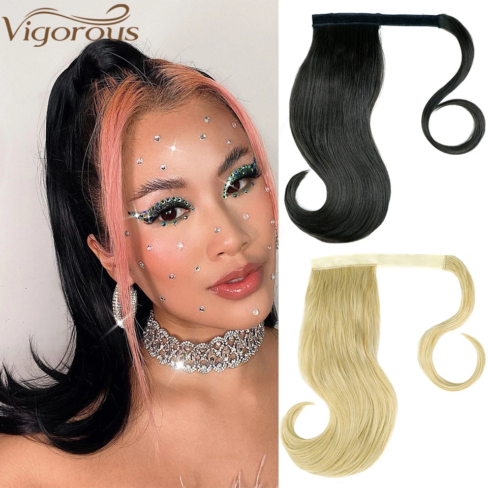 MONIXI Synthetic Bounce Wrap around Ponytail Straight Hairpiece With Clip in Hair Extension Natural Black Blonde Ponytail
MONIXI Synthetic Bounce Wrap around Ponytail Straight Hairpiece With Clip in Hair Extension Natural Black Blonde Ponytail
