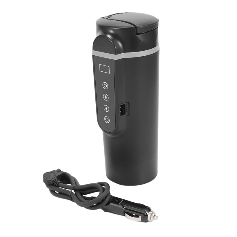 12V/24V 420Ml Stainless Steel Car Heating Cup LCD Display Electric Water Cup Portable Kettle Coffee Tea Milk Heated
12V/24V 420Ml Stainless Steel Car Heating Cup LCD Display Electric Water Cup Portable Kettle Coffee Tea Milk Heated