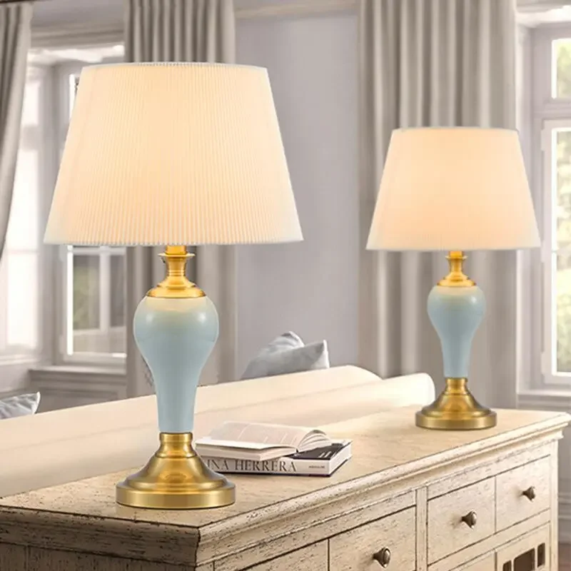 Desk Lamps Led Bedroom Decoration Ceramic Study Simple Modern Bedside Table American Style Home Reading LED Lighting night stand
Desk Lamps Led Bedroom Decoration Ceramic Study Simple Modern Bedside Table American Style Home Reading LED Lighting night stand