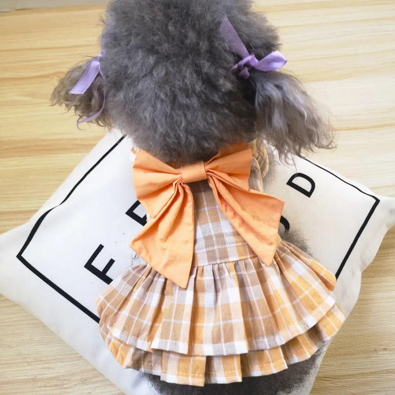 Pleated Skirt Dog Spring and Summer Pet College Style Teddy Bomei Small and Medium Dog Cute Skirt
Pleated Skirt Dog Spring and Summer Pet College Style Teddy Bomei Small and Medium Dog Cute Skirt