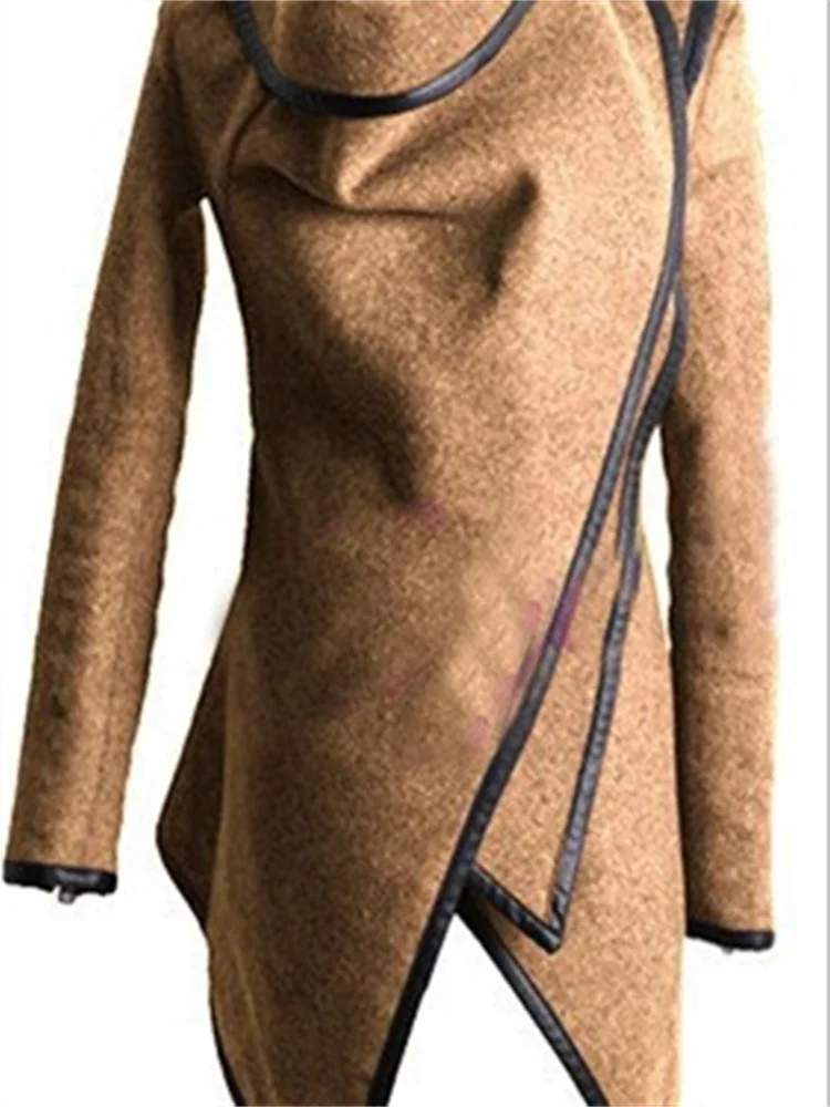 2022 New Retro Women Autumn Solid Color Irregular Bow Zippers Long Sleeve Long Warm Coat Wool Black Jacket Windbreaker Top Femme
2022 New Retro Women Autumn Solid Color Irregular Bow Zippers Long Sleeve Long Warm Coat Wool Black Jacket Windbreaker Top Femme