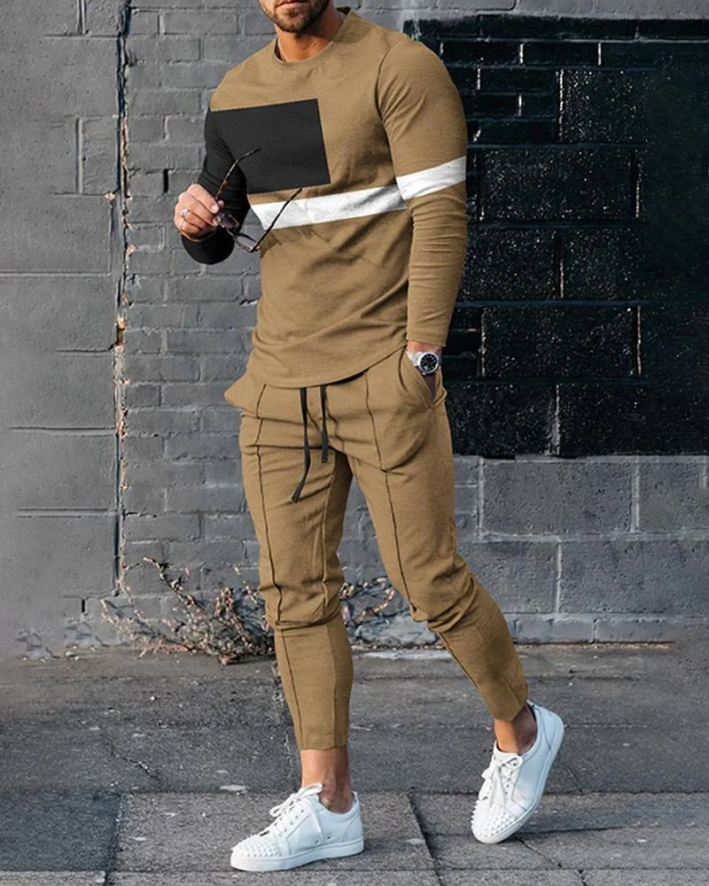 2023 Autumn Tracksuit Long Sleeve T Shirt+Sweatpants Suit Men Streetwear Vintage Sweatshirt Oversized Men Clothing 2 Piece Sets
2023 Autumn Tracksuit Long Sleeve T Shirt+Sweatpants Suit Men Streetwear Vintage Sweatshirt Oversized Men Clothing 2 Piece Sets