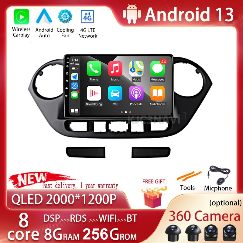 Автомобильный радиоприемник DSP IPS Android 13 для Hyundai I10 2013 - 2018 мультимедийный плеер DVD GPS навигация Carplay головное устройство NO 2din 2 Din
Автомобильный радиоприемник DSP IPS Android 13 для Hyundai I10 2013 - 2018 мультимедийный плеер DVD GPS навигация Carplay головное устройство NO 2din 2 Din