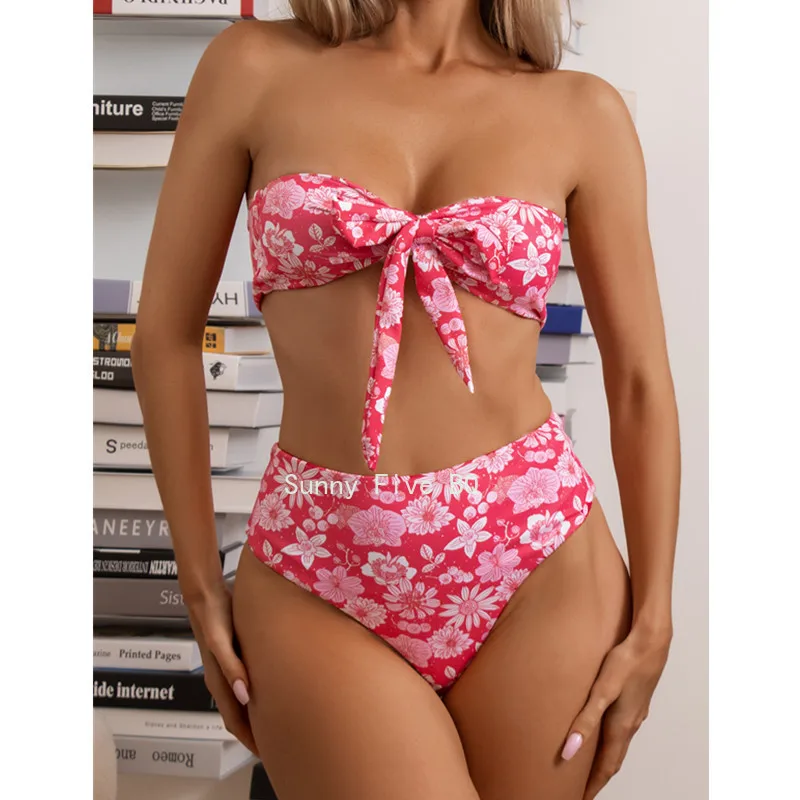 (bq)2022 New Bikini Swimsuit Women's Tube Top Lace-up Swimsuit Red Printed Bikini 2 piece sets womens
(bq)2022 New Bikini Swimsuit Women's Tube Top Lace-up Swimsuit Red Printed Bikini 2 piece sets womens