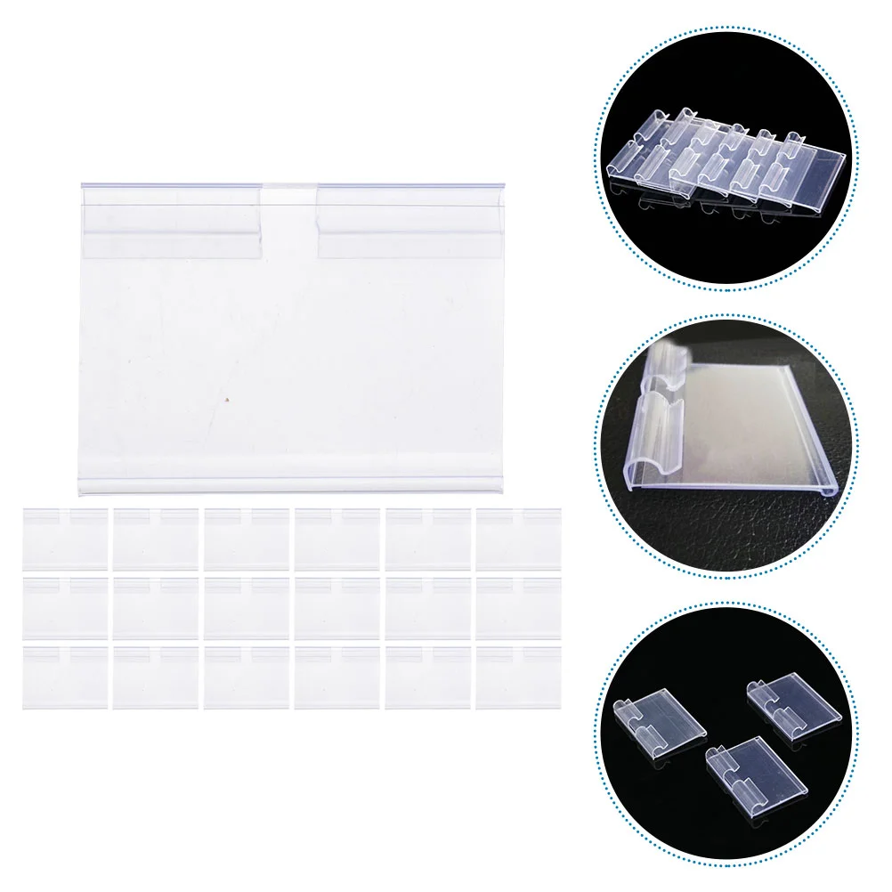 50 Pcs Display Stand Clear Pvc Convenient Supermarket Retail Price Label Holders 
50 Pcs Display Stand Clear Pvc Convenient Supermarket Retail Price Label Holders