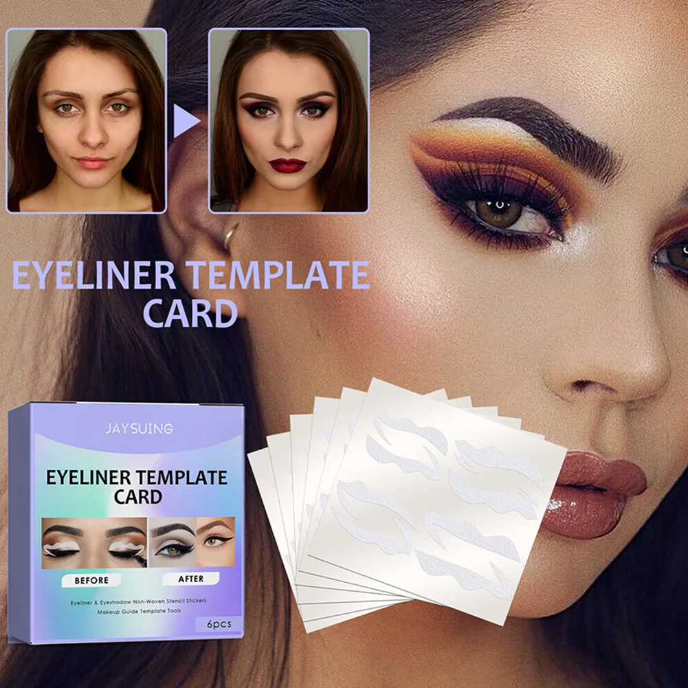 Face Eyeliner Stencils Kit Eye Makeup Template Stickers Non-Woven Eye Liner Template Cards Eyeliner Shaping Tools for Women
Face Eyeliner Stencils Kit Eye Makeup Template Stickers Non-Woven Eye Liner Template Cards Eyeliner Shaping Tools for Women