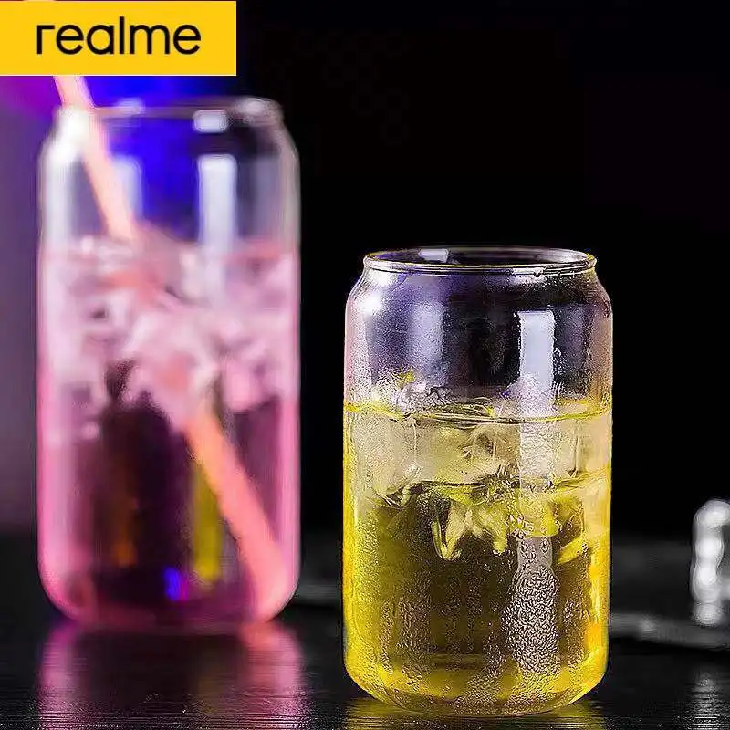 Realme Creative Can Shape Tea Juice Milk Glass Cup Coffee Mug Wine Glass Drink Cup High Borosilicate Glass Drinkware Durable
Realme Creative Can Shape Tea Juice Milk Glass Cup Coffee Mug Wine Glass Drink Cup High Borosilicate Glass Drinkware Durable