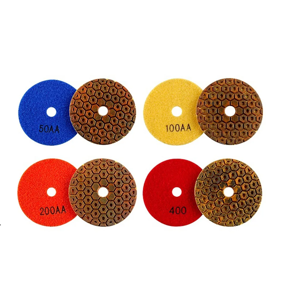 4 Inch Super Diamond Polishing Pads Copper Bond Wet For Granite Marble Concrete Rough Grinding And Polishing Glossiness
4 Inch Super Diamond Polishing Pads Copper Bond Wet For Granite Marble Concrete Rough Grinding And Polishing Glossiness