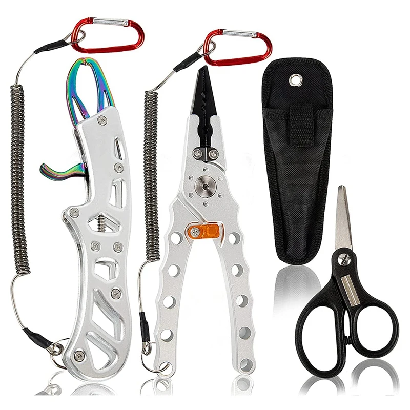 6PC Premium Fishing Tool Kit, Aluminum Alloy Fish Gripper, Fishing Pliers, Fishing Scissor,Saltwater Resistant Accessory
6PC Premium Fishing Tool Kit, Aluminum Alloy Fish Gripper, Fishing Pliers, Fishing Scissor,Saltwater Resistant Accessory