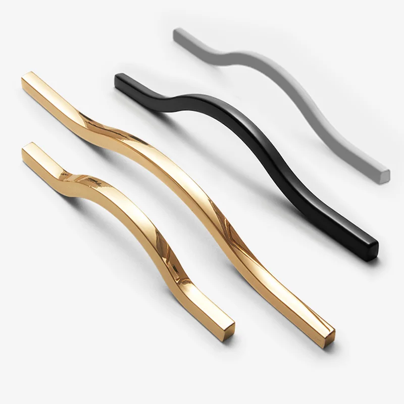 Line shape handle Furniture armoire real gold handles Drawer black knobs Kitchen pulls Bathroom cabinet hardware accessories
Line shape handle Furniture armoire real gold handles Drawer black knobs Kitchen pulls Bathroom cabinet hardware accessories