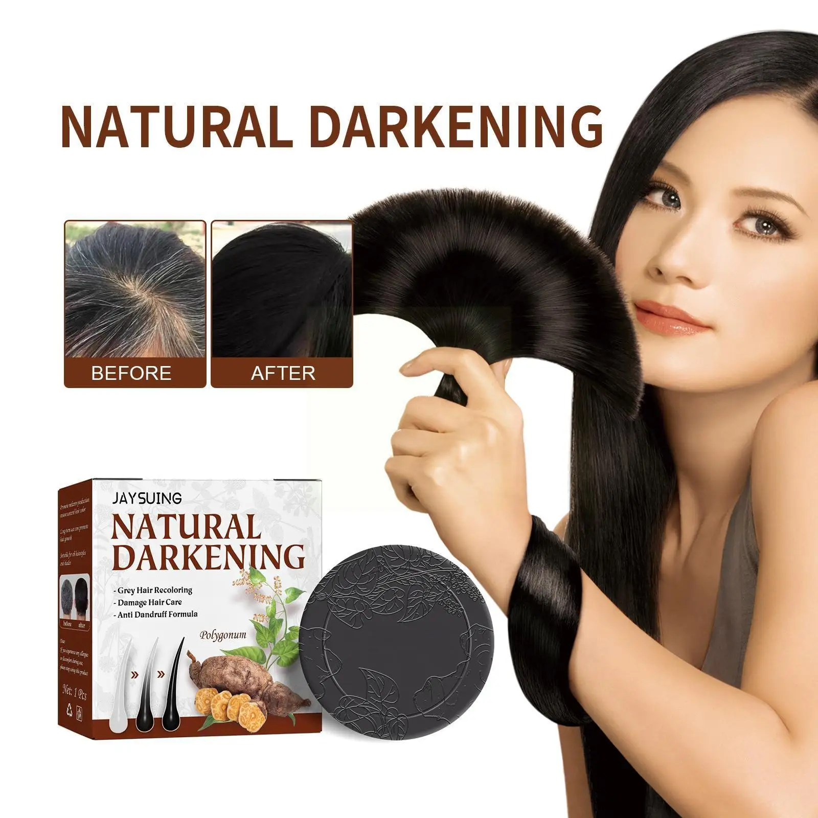 1Pcs Natural Polygonum Multiflorum Hair Darkening Shampoo Oil Nourishing Control Dandruff Loss Soaps Hair Soap Care Anti H4Q3
1Pcs Natural Polygonum Multiflorum Hair Darkening Shampoo Oil Nourishing Control Dandruff Loss Soaps Hair Soap Care Anti H4Q3