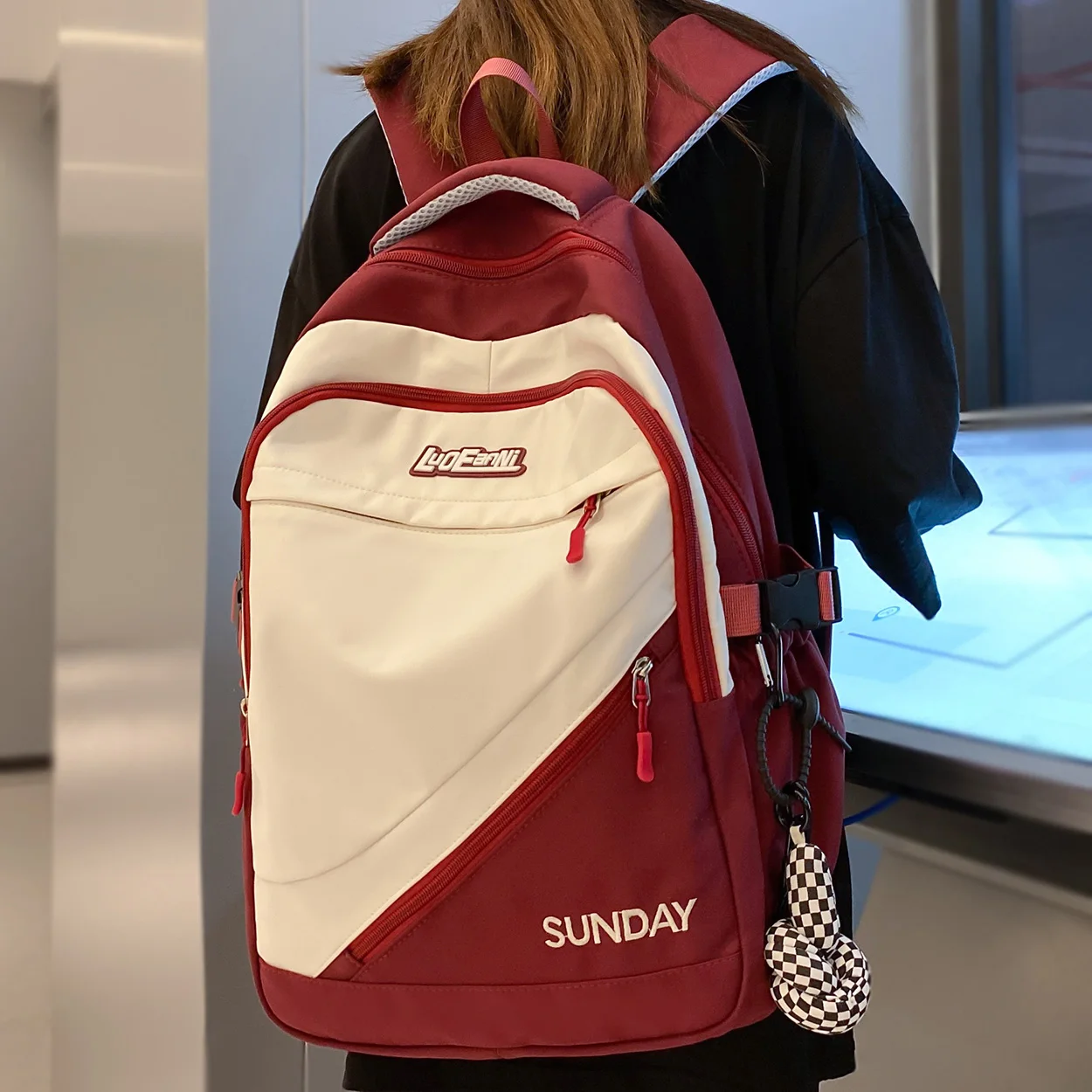 Women Laptop High Capacity SchoolBag Cool Female Waterproof Travel College Backpack Lady Kawaii Girl Nylon Book Backpack Fashion
Women Laptop High Capacity SchoolBag Cool Female Waterproof Travel College Backpack Lady Kawaii Girl Nylon Book Backpack Fashion