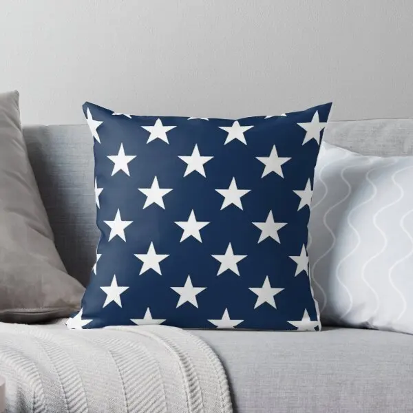 Flag Stars White Color With Blue Backgro Printing Throw Pillow Cover Office Home Comfort Hotel Anime Pillows not include 
Flag Stars White Color With Blue Backgro Printing Throw Pillow Cover Office Home Comfort Hotel Anime Pillows not include