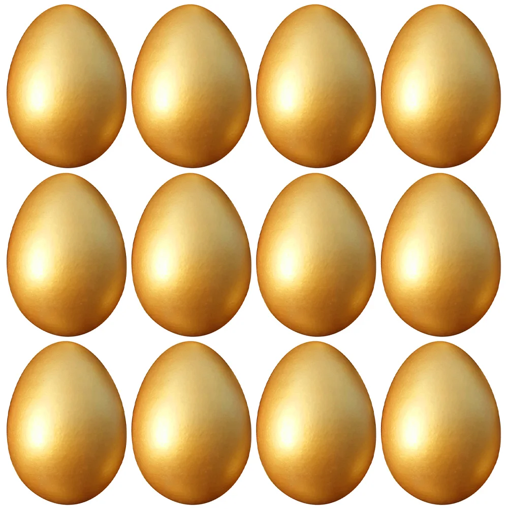 12 Pcs Golden Plastic Eggs Easter Decoration DIY Painting Imitation Ornament Making Crafts Child
12 Pcs Golden Plastic Eggs Easter Decoration DIY Painting Imitation Ornament Making Crafts Child