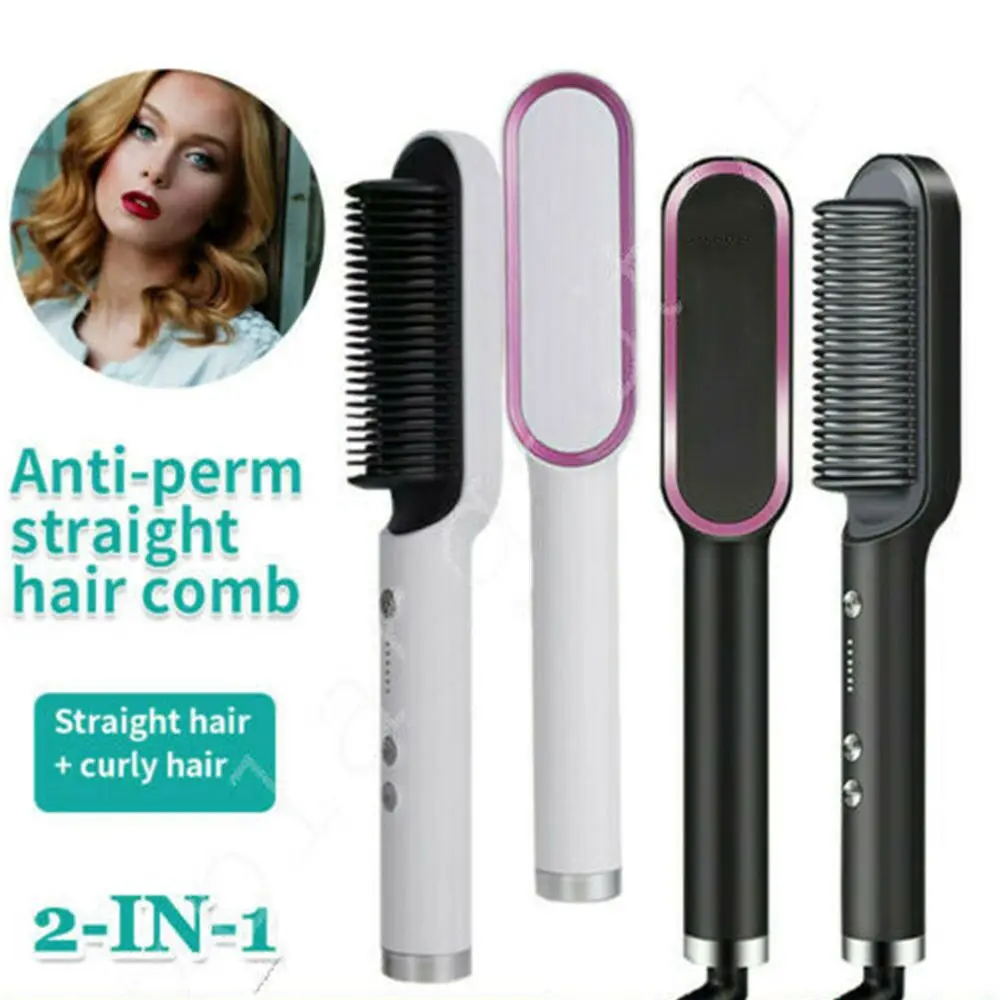 Negative-ion Negative Ion Fast Stylerss Dual-Use Curler Hair Straightener Brush Lazy Comb Hairs Tool
Negative-ion Negative Ion Fast Stylerss Dual-Use Curler Hair Straightener Brush Lazy Comb Hairs Tool