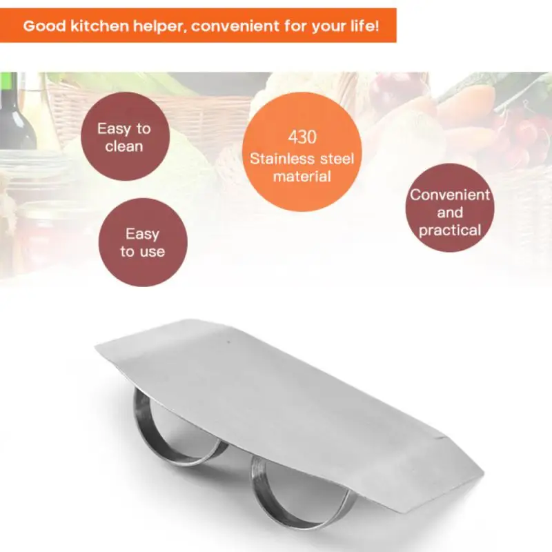 5PCS 2021 New Kitchen Tool Vegetable Cutting Hand Guard 304 Stainless Steel Multi-Purpose Two-Finger Cut-Proof Hand Finger Guard
5PCS 2021 New Kitchen Tool Vegetable Cutting Hand Guard 304 Stainless Steel Multi-Purpose Two-Finger Cut-Proof Hand Finger Guard