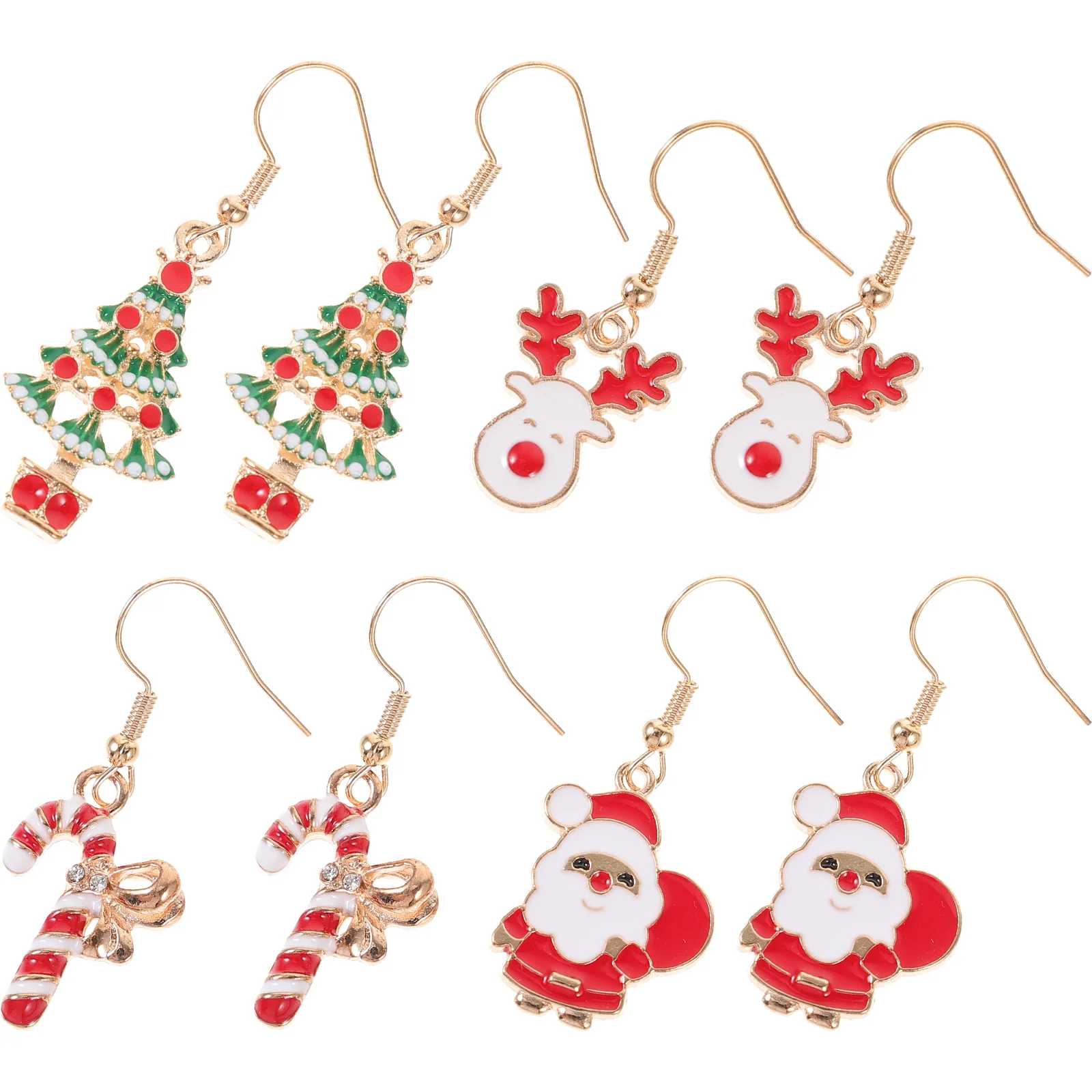 4 Pairs Earrings Christmas Women Dangle Womens Fashion Girls Jewelry Decorative Miss
4 Pairs Earrings Christmas Women Dangle Womens Fashion Girls Jewelry Decorative Miss