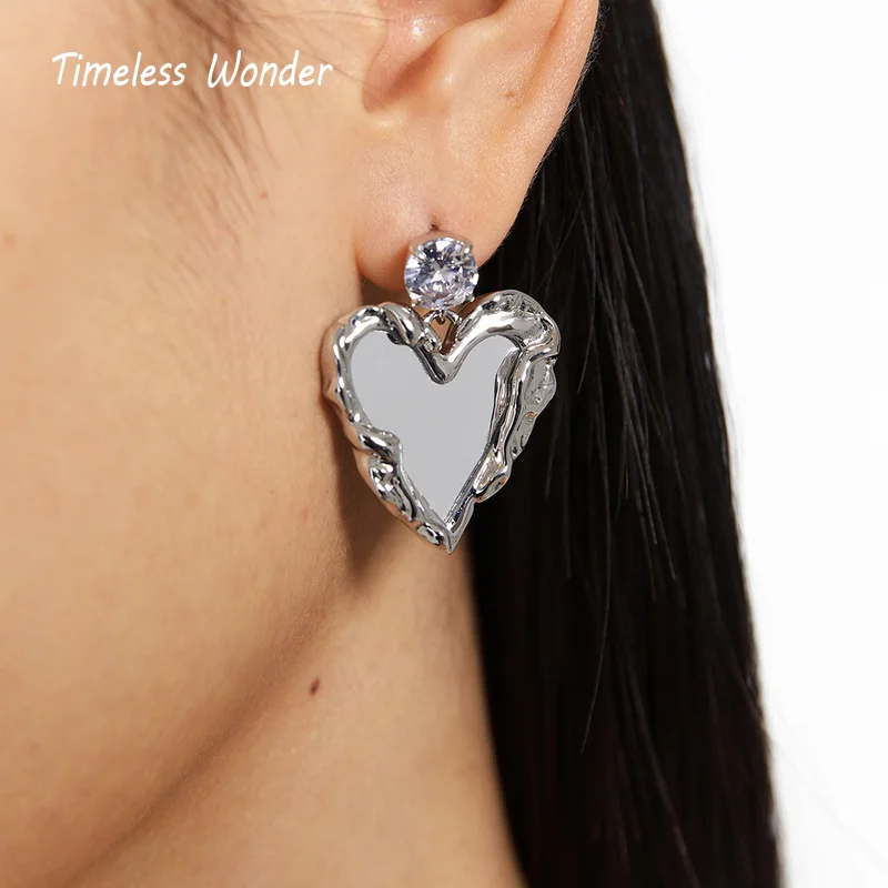 Timeless Wonder Fancy Zirconia Mirror Heart Stud Earrings for Women Designer Jewelry Aesthetics Trendy Ins Egirl Rare Japan 4322
Timeless Wonder Fancy Zirconia Mirror Heart Stud Earrings for Women Designer Jewelry Aesthetics Trendy Ins Egirl Rare Japan 4322